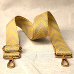 tassenband geel met print