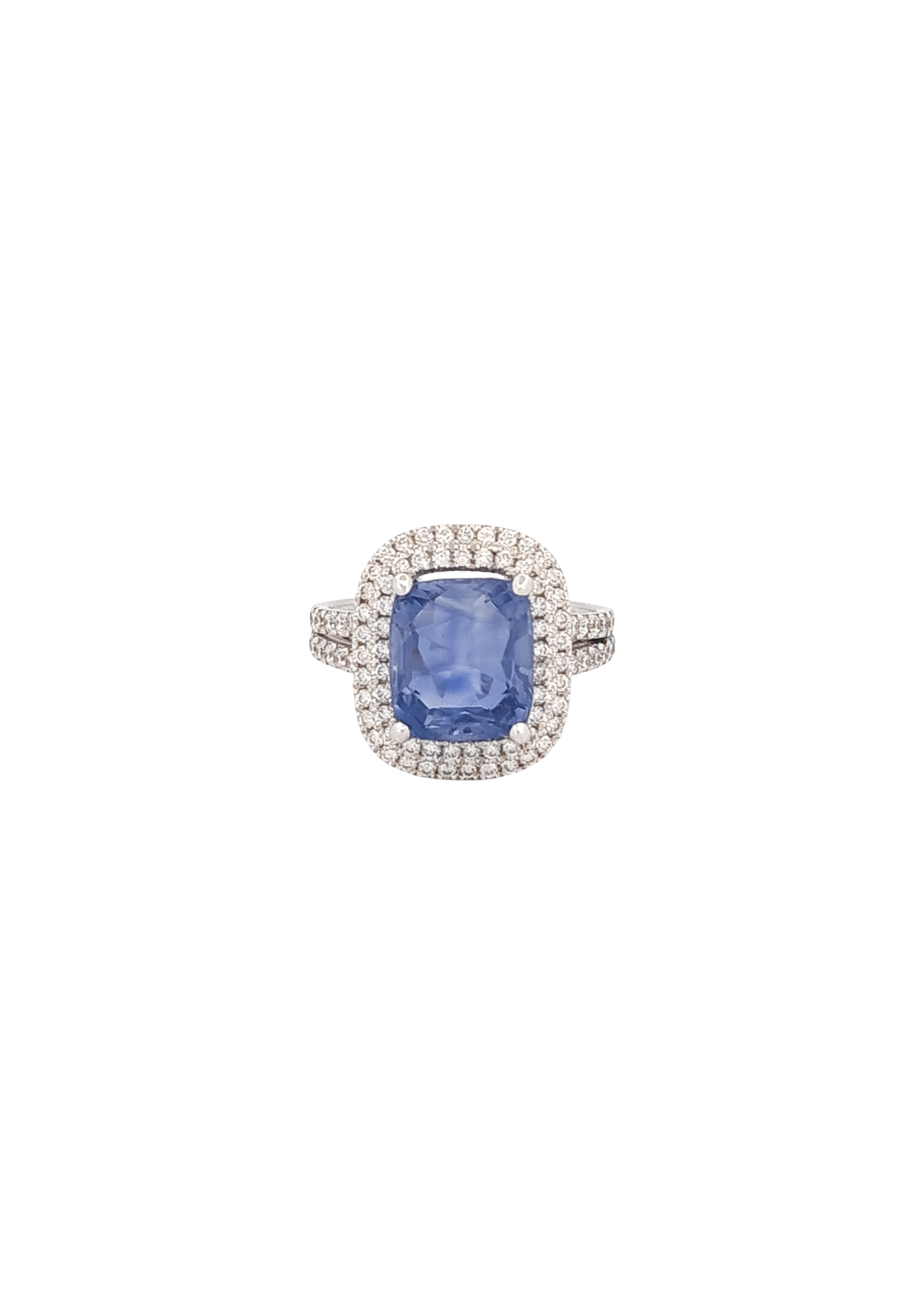 Altenloh Bague Saphir Ceylan et diamants