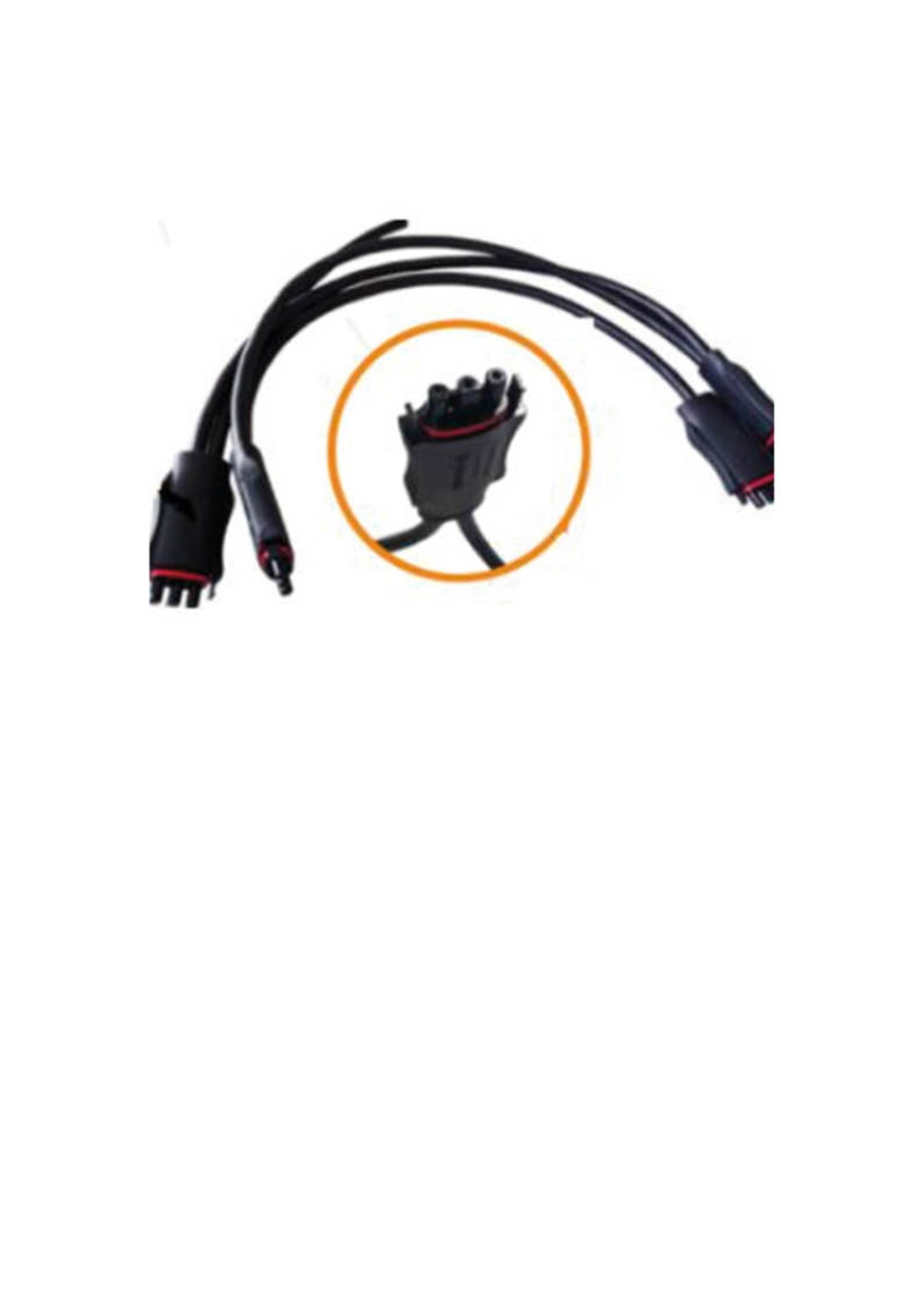 APS AC 1 fase Ykabel per connector, lengte 2 meter, voor DS3 omvorme