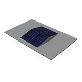 8 panelen, Oost-West dubbel, Landscape