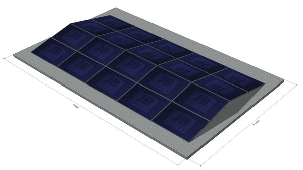 20 panelen, Oost-West dubbel, Landscape