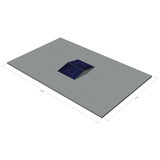 platdak montagemateriaal voor 2 zonnepanelen, oost-west, landscape