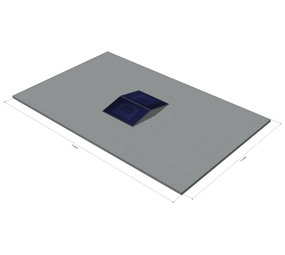 platdak montagemateriaal voor 2 zonnepanelen, oost-west, landscape