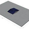 platdak montagemateriaal voor 2 zonnepanelen, oost-west, landscape