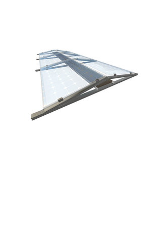platdak montagemateriaal voor 2 zonnepanelen, oost-west, landscape
