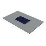 platdak montagemateriaal voor 4 zonnepanelen, oost-west, landscape platdak montagemateriaal voor 4 zonnepanelen, oost-west, landscape
