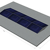 platdak montagemateriaal voor 8 zonnepanelen, oost-west, landscape platdak montagemateriaal voor 8 zonnepanelen, oost-west, landscape