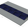 platdak montagemateriaal voor 10 zonnepanelen, oost-west, landscape platdak montagemateriaal voor 10 zonnepanelen, oost-west, landscape