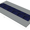 platdak montagemateriaal voor 12 zonnepanelen, oost-west, landscape platdak montagemateriaal voor 12 zonnepanelen, oost-west, landscape