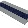 platdak montagemateriaal voor 14 zonnepanelen, oost-west, landscape platdak montagemateriaal voor 14 zonnepanelen, oost-west, landscape