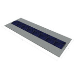 platdak montagemateriaal voor 16 zonnepanelen, oost-west, landscape