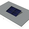 zonneschans dubbel, landscape voor 4 zonnepanelen