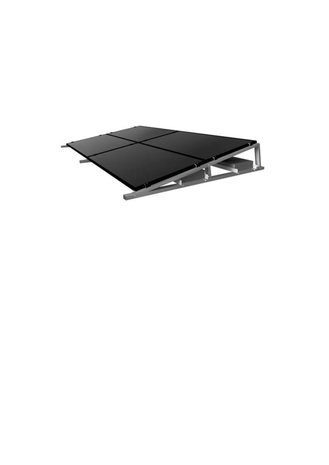 zonneschans dubbel, landscape voor 4 zonnepanelen