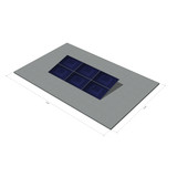 6 panelen, zonneschans dubbel, landscape 6 panelen, zonneschans dubbel, landscape