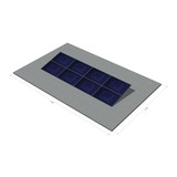 8 panelen, zonneschans dubbel, landscape 8 panelen, zonneschans dubbel, landscape