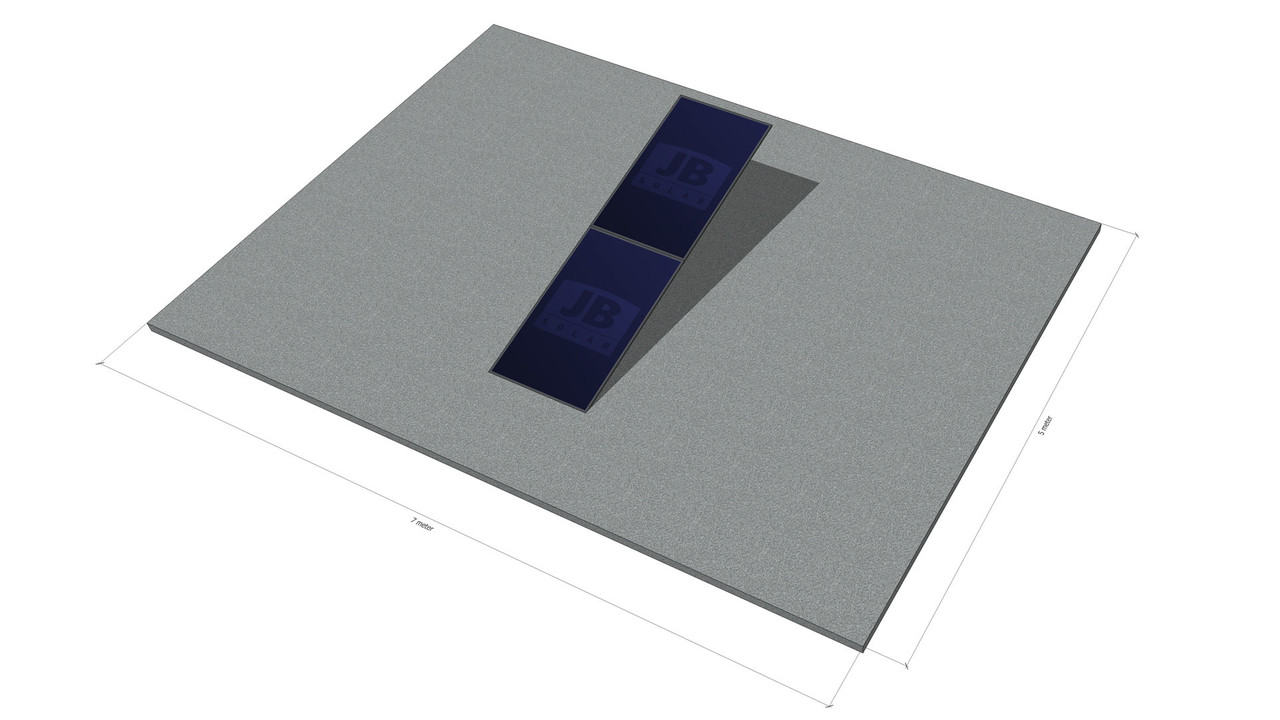 2 panelen, zonneschans dubbel, portrait 2 panelen, zonneschans dubbel, portrait