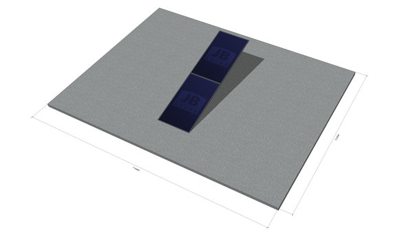 2 panelen, zonneschans dubbel, portrait 2 panelen, zonneschans dubbel, portrait