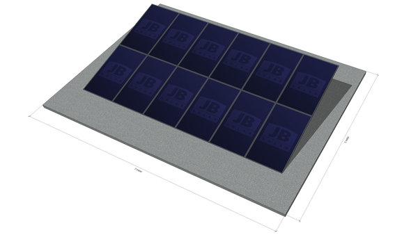 12 panelen, zonneschans dubbel, portrait 12 panelen, zonneschans dubbel, portrait