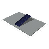 4 panelen, zonneschans, quad