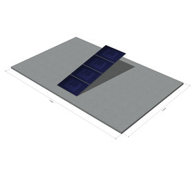 4 panelen, zonneschans, quad 4 panelen, zonneschans, quad