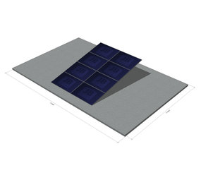 8 panelen, zonneschans, quad