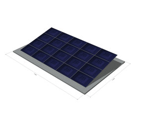 20 panelen, zonneschans, quad 20 panelen, zonneschans, quad