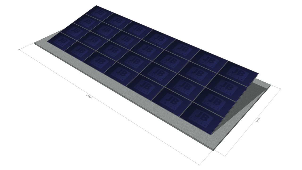 28 panelen, zonneschans, quad 28 panelen, zonneschans, quad
