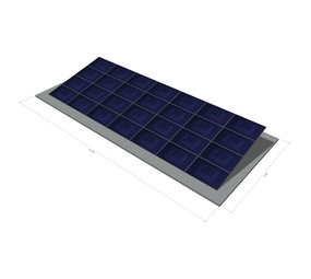 28 panelen, zonneschans, quad 28 panelen, zonneschans, quad
