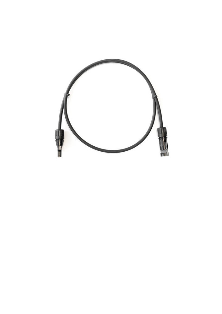 2 meter 4 mm2 DC kabel met mc4 male/female stekker 2 meter 4 mm2 DC kabel met mc4 male/female stekker