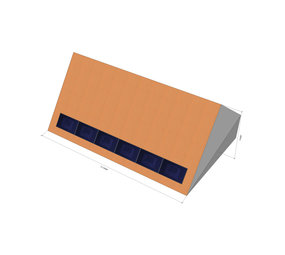 6 panelen, golfplaat, landscape 6 panelen, golfplaat, landscape