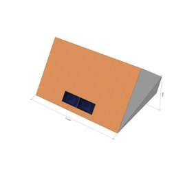 2 panelen, bitumen, landscape