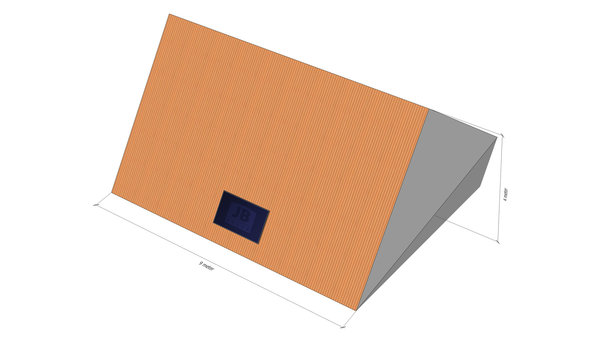 Sunstruction 1 zonnepaneel, staal dak, landscape Sunstruction 1 zonnepaneel, staal dak, landscape