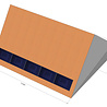 5 panelen, staal dak, landscape 5 panelen, staal dak, landscape