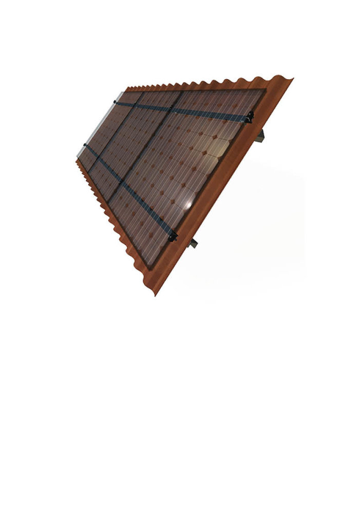 Sunstruction 6 zonnepanelen, staal dak, landscape