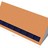 7 panelen, staal dak, landscape 7 panelen, staal dak, landscape