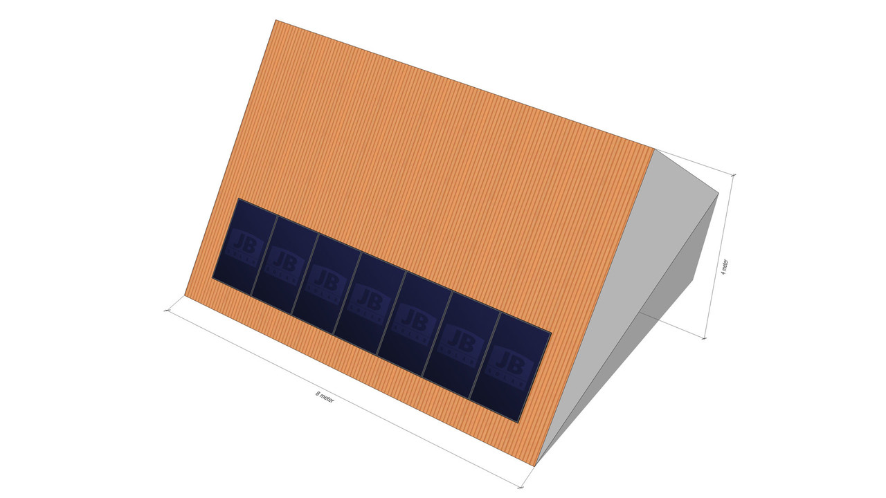 7 panelen, bitumen, portrait