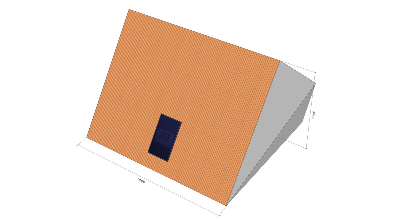 Sunstruction 1 zonnepaneel, staal dak, portrait Sunstruction 1 zonnepaneel, staal dak, portrait