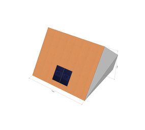 Sunstruction 2 zonnepanelen, staal dak, portrait Sunstruction 2 zonnepanelen, staal dak, portrait