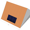 3 panelen, staal dak, portrait 3 panelen, staal dak, portrait
