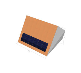 Sunstruction 6 zonnepanelen, staal dak, portrait Sunstruction 6 zonnepanelen, staal dak, portrait
