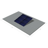 6 panelen, zonneschans, triple 6 panelen, zonneschans, triple