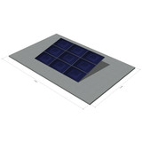 9 panelen, zonneschans, triple