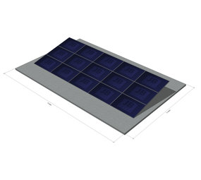 15 panelen, zonneschans, triple 15 panelen, zonneschans, triple