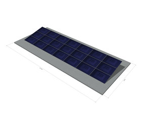 21 panelen, zonneschans, triple 21 panelen, zonneschans, triple