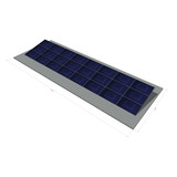 24 panelen, zonneschans, triple 24 panelen, zonneschans, triple