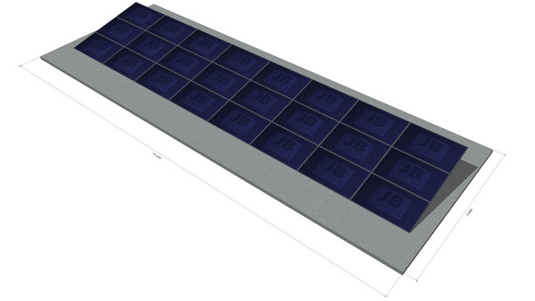 24 panelen, zonneschans, triple