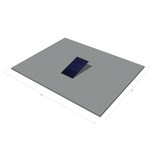 platdak montagemateriaal voor 1 zonnepanelen, zuid, portrait