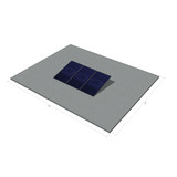 platdak montagemateriaal voor 3 zonnepanelen, zuid, portrait
