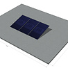 platdak montagemateriaal voor 3 zonnepanelen, zuid, portrait platdak montagemateriaal voor 3 zonnepanelen, zuid, portrait