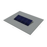 platdak montagemateriaal voor 4 zonnepanelen, zuid, portrait